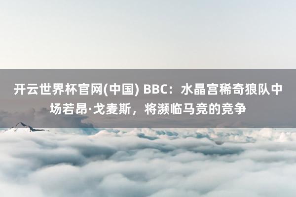 开云世界杯官网(中国) BBC:水晶宫稀奇狼队中场若昂·戈麦斯,将濒临马竞的竞争