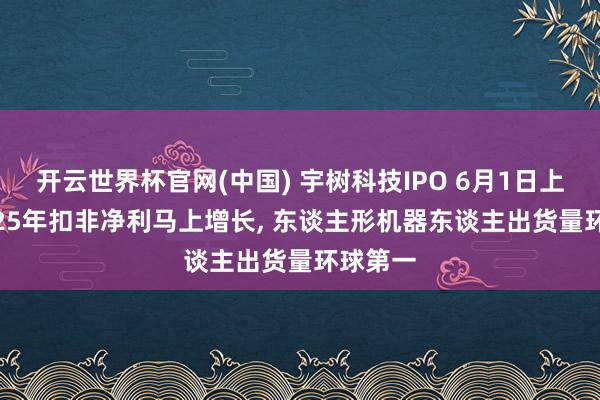 开云世界杯官网(中国) 宇树科技IPO 6月1日上会: 2025年扣非净利马上增长, 东谈主形机器东谈主出货量环球第一