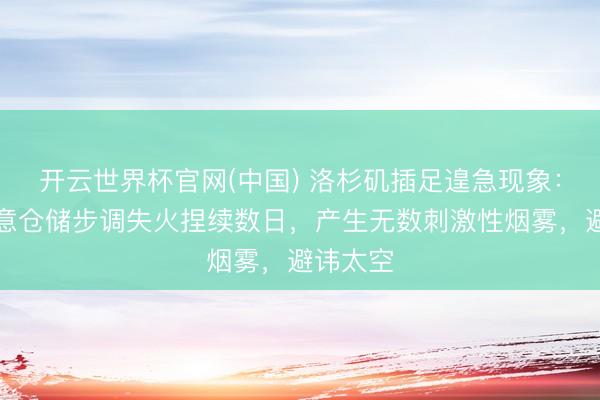 开云世界杯官网(中国) 洛杉矶插足遑急现象:大型生意仓储步调失火捏续数日,产生无数刺激性烟雾,避讳太空